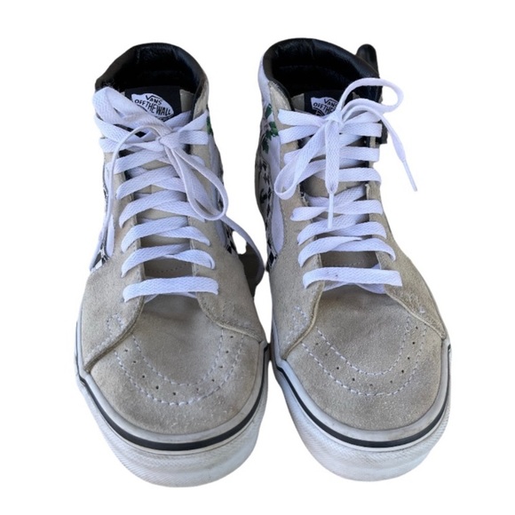 VANS Sk8-Hi Checker Floral ivory Shoes - Picture 4 of 9